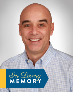 Photo of Ander Vierra, former Loan Officer, with the words, "In Loving Memory" in celebration of his time with us before his passing.