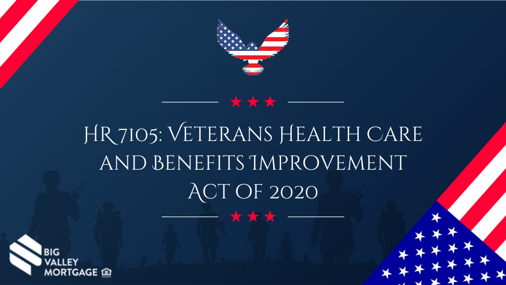 HR 7105 Veterans Health Care and Benefits Improvement Act of 2020 VA